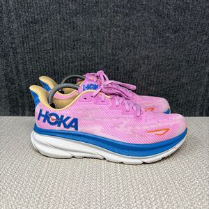 Hoka One One Clifton 9 Cyclamen Sweet Lilac Pink Blue Running Shoes Womens 10.5B